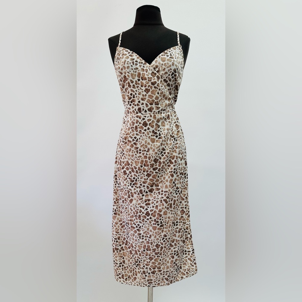 Satin Wrap Dress